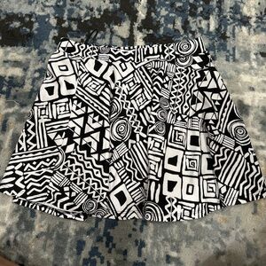 Black and white skirt